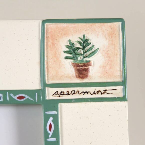 Pfaltzgraff Accents Picture Frame 3.5x5 - Naturewood  Herb Garden Nature Theme - Picture 4 of 11